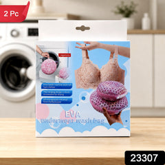 Mesh Laundry Wash Bag Set for Delicates & Bras (2 Pc)