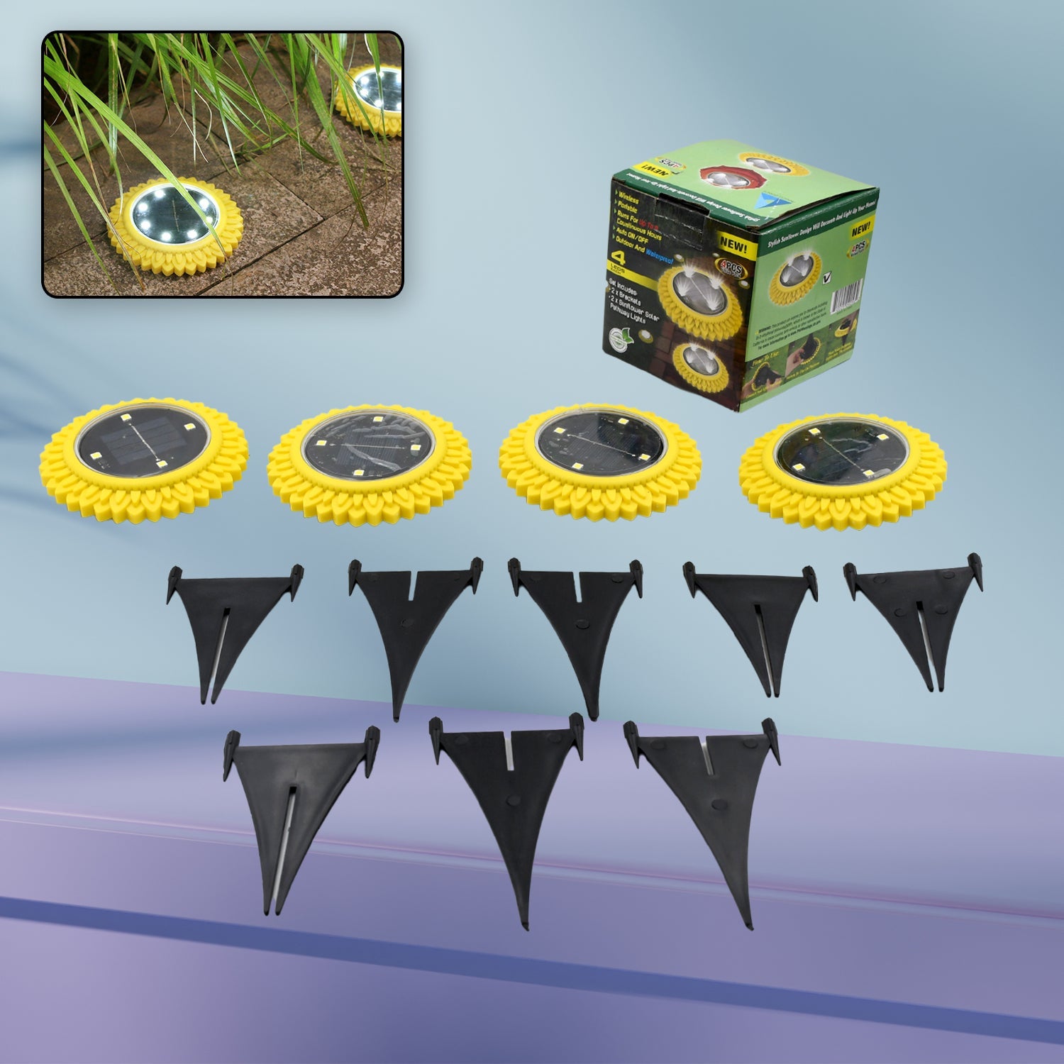 Solar ground light outdoor waterproof design