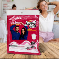 Disposable underarm sweat pads in packaging