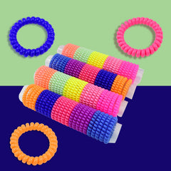 Telephone Wire Hair bands in use
