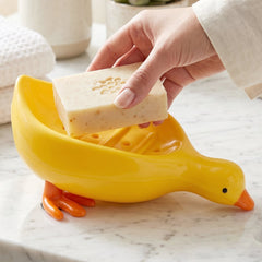 Cute Duck Shape Plastic Soap Holder Box from DeoDap