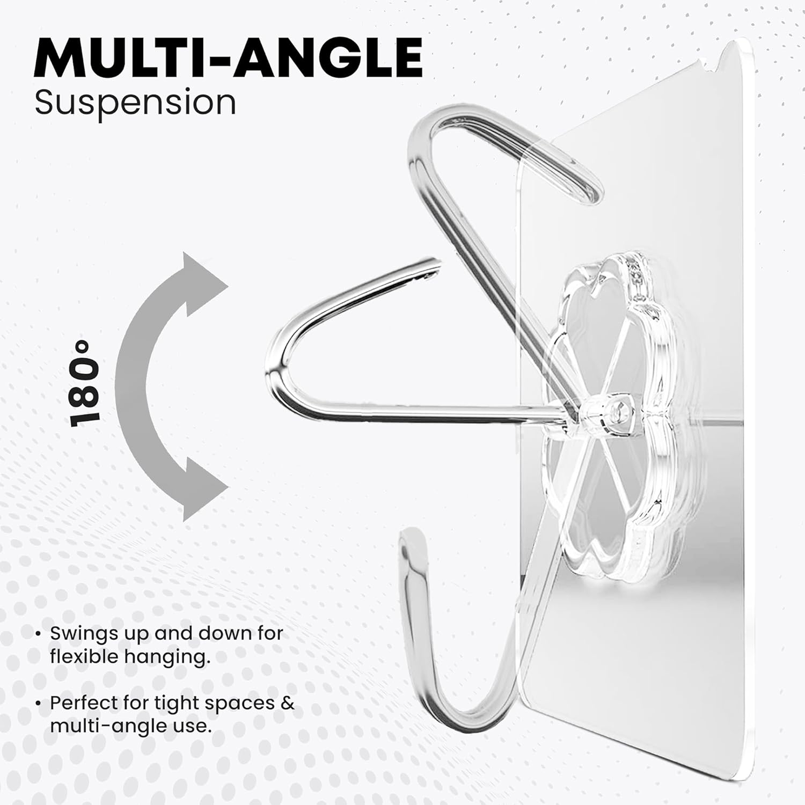Installation instructions for adhesive stainless steel hook