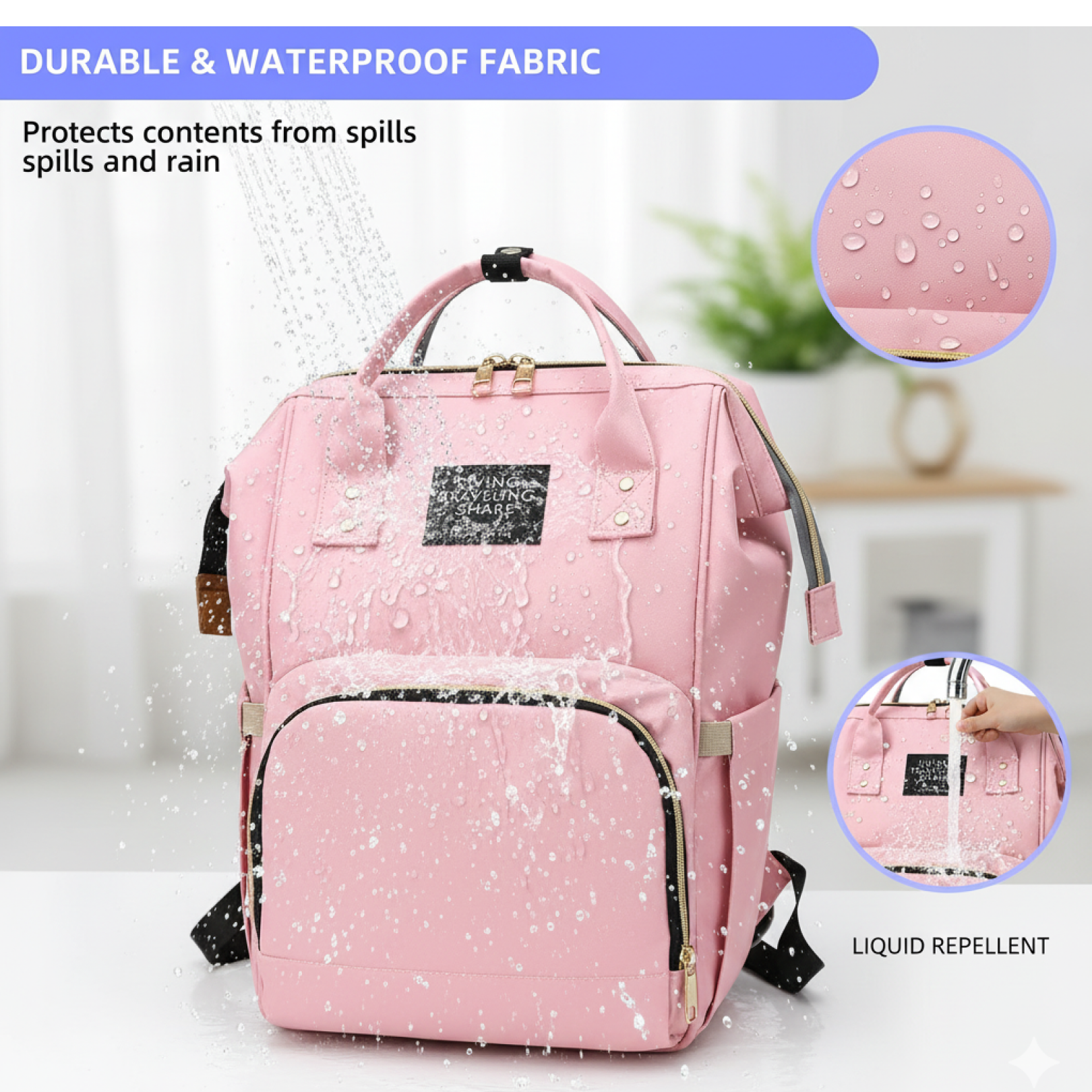 DeoDap Multipurpose Large Capacity Mom Bag - packaging