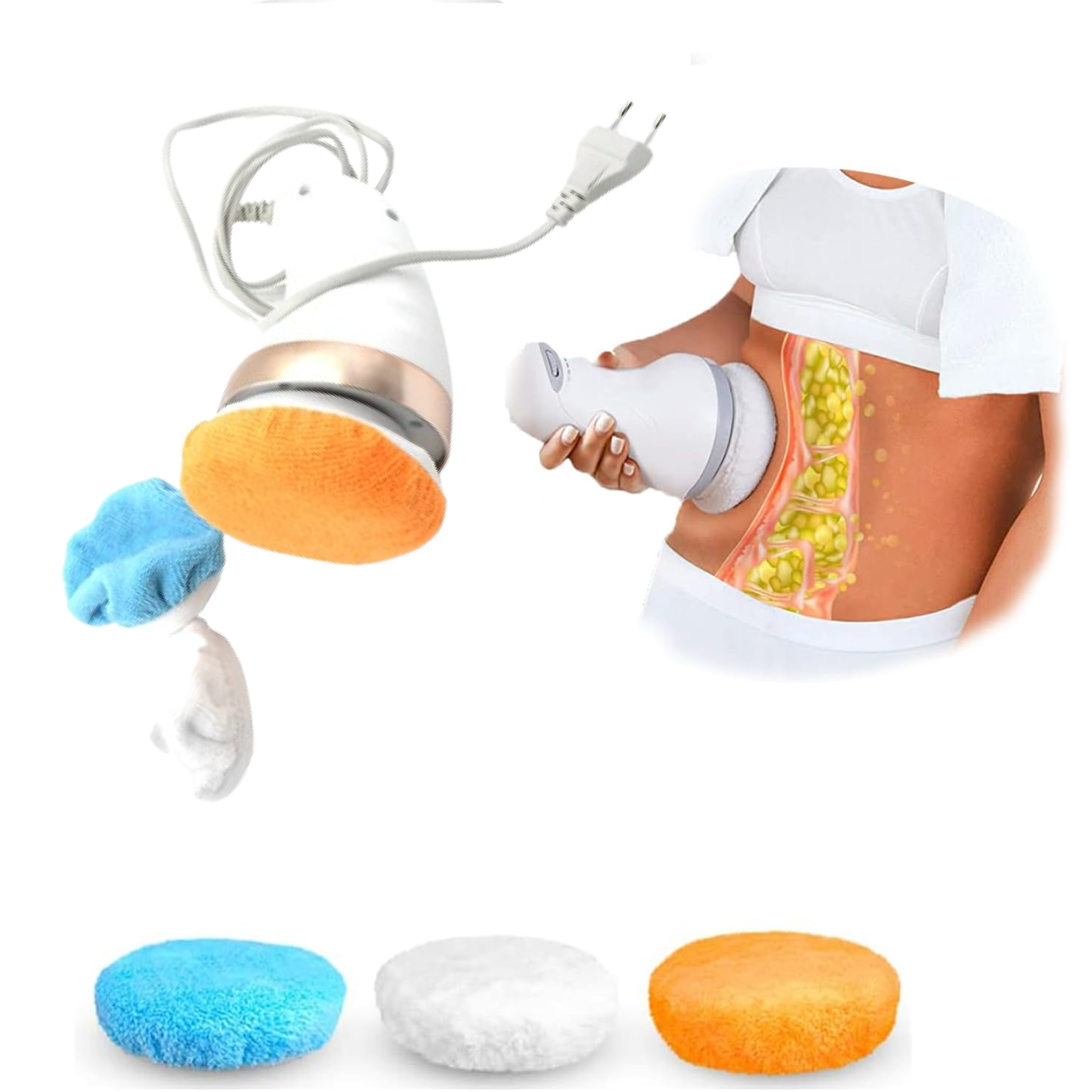 Body Sculpting Massager with 3 Pads front view