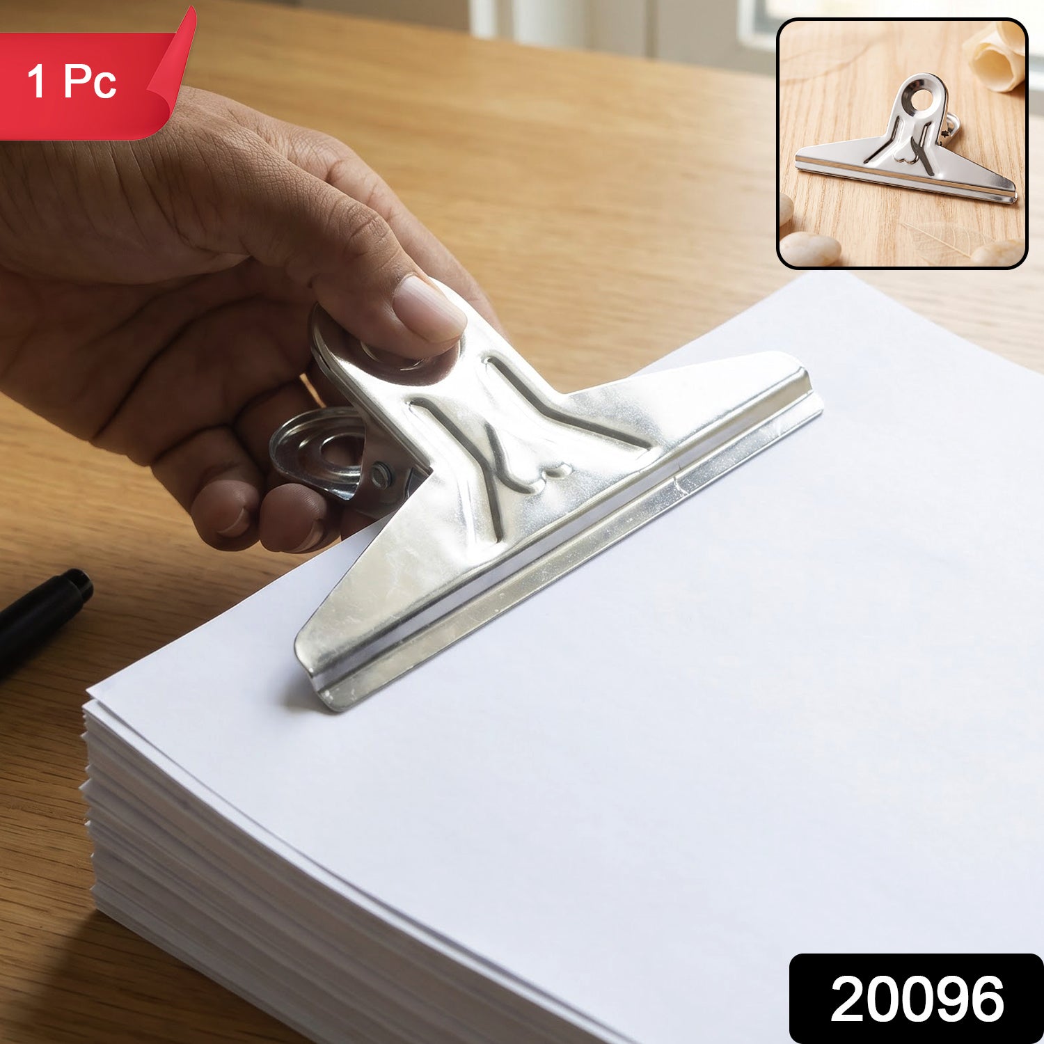 Metal bulldog binder clip, 1 piece