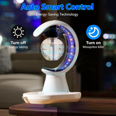 3-in-1 LED Lamp glowing with soft LED light in a dark room