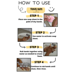 Soap flakes dissolving in water