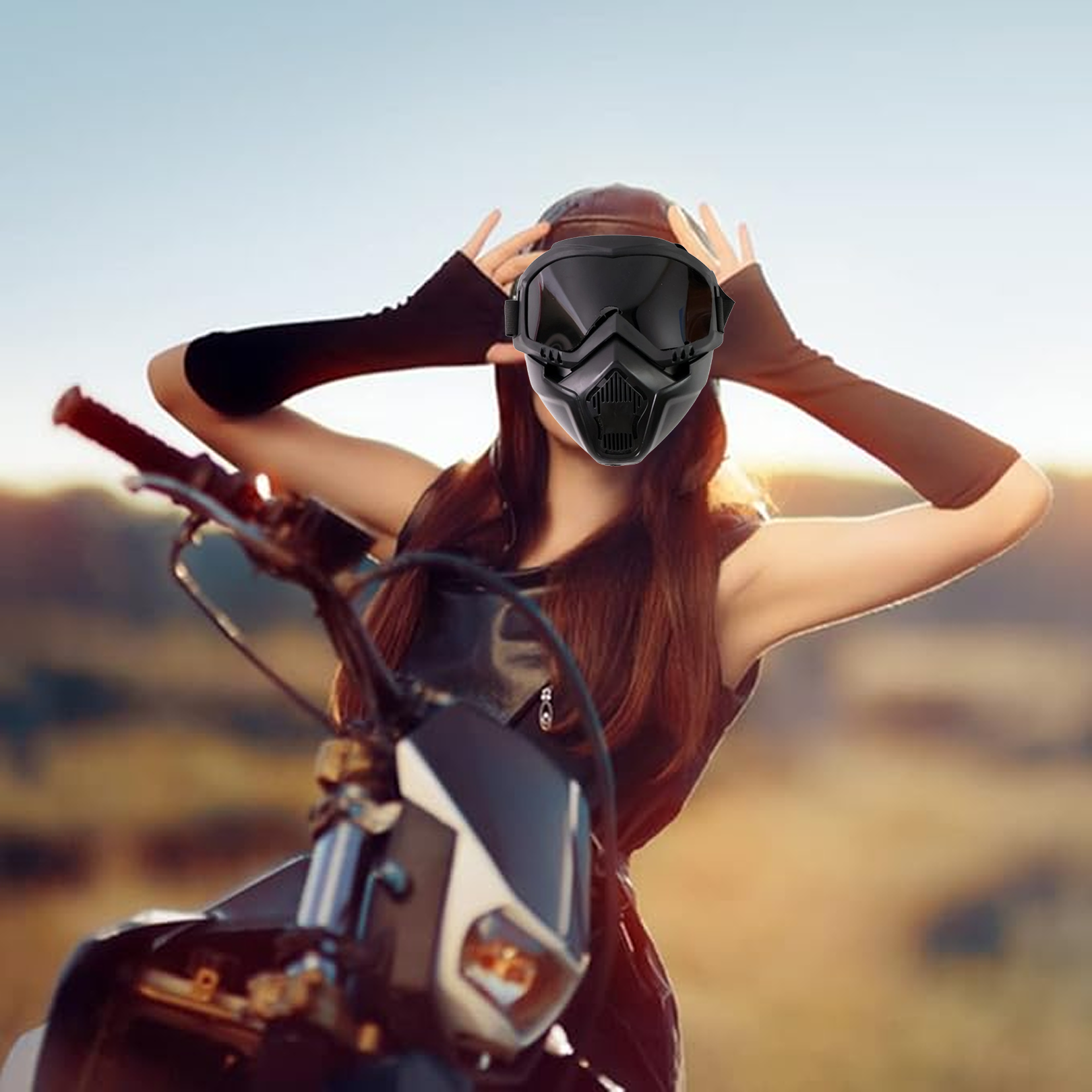 Durable TPU frame of off-road motorcycle goggles