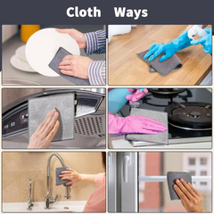 Multipurpose kitchen cleaning cloth and scrubber