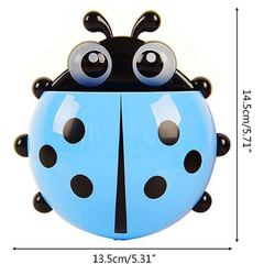 Ladybug toothbrush holder side view