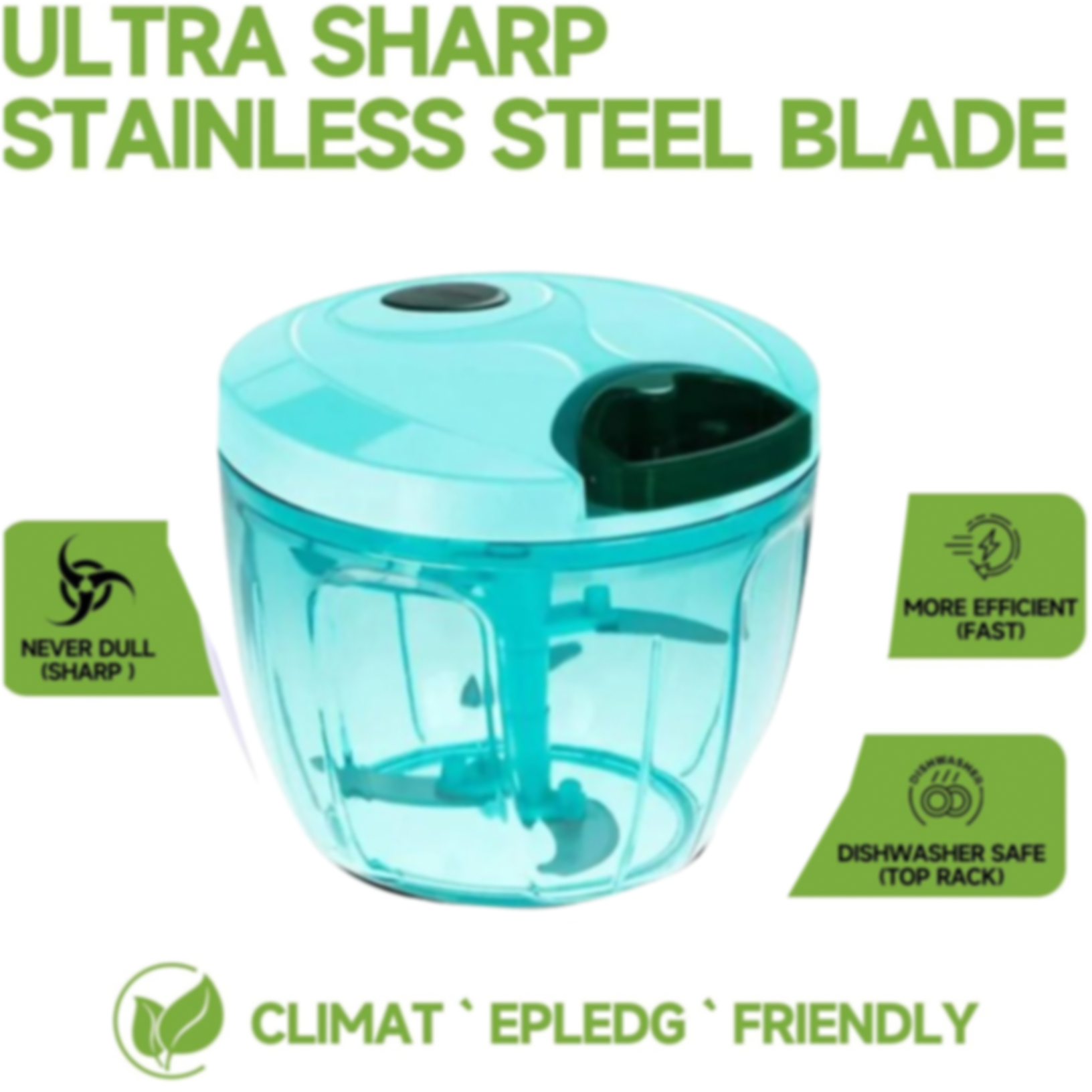 Anti-slip base and ergonomic handle of vegetable chopper