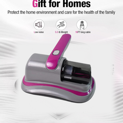 Vacuum cleaner purple light deep cleaning feature