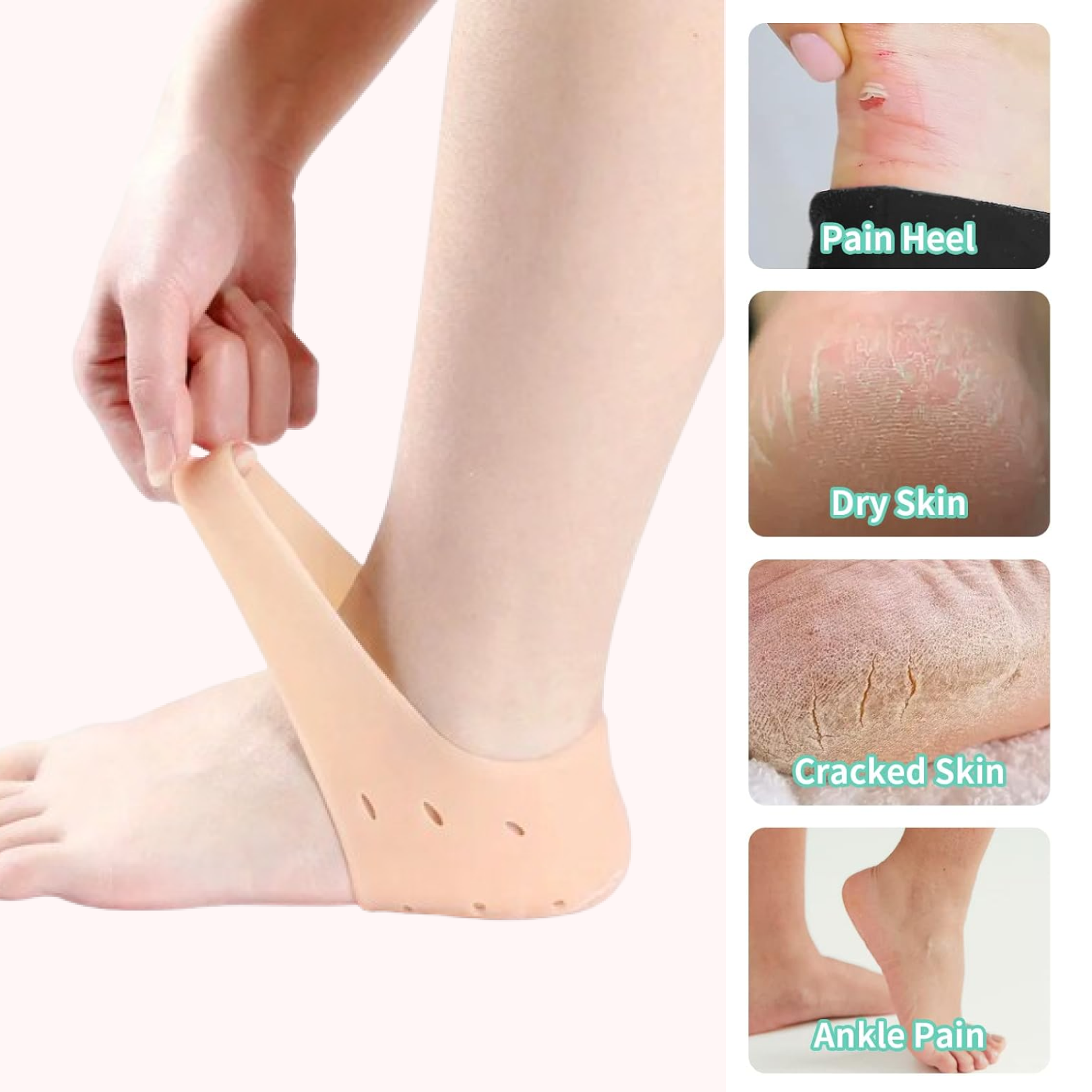 Illustration of moisturizing effect on skin