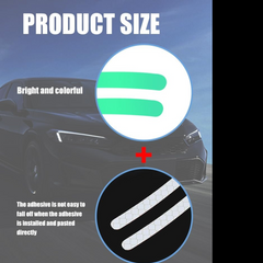 Close-up of Reflective Car Stickers on Wheel