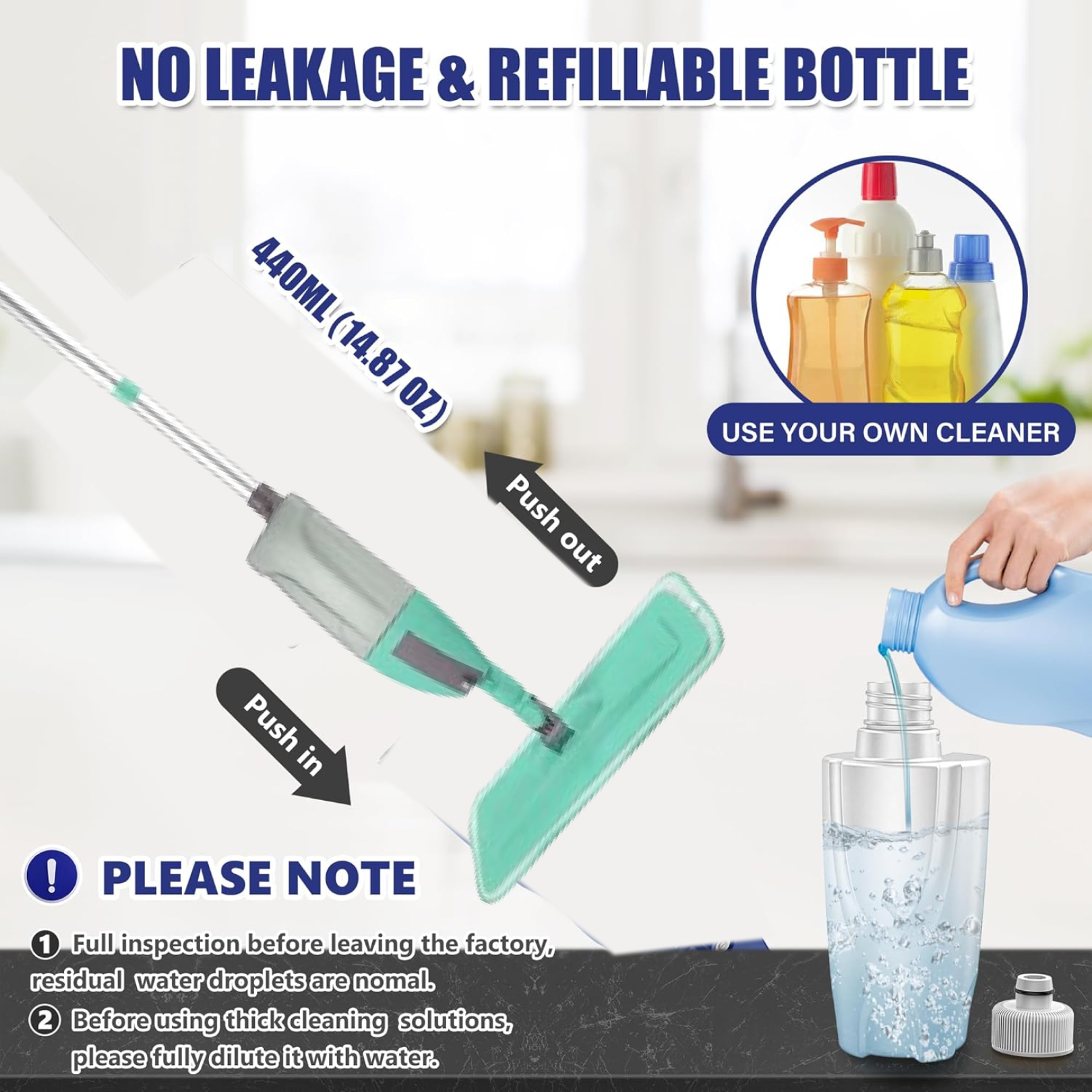 DeoDap 360 Degree Healthy Spray Mop Cleaning - packaging shot