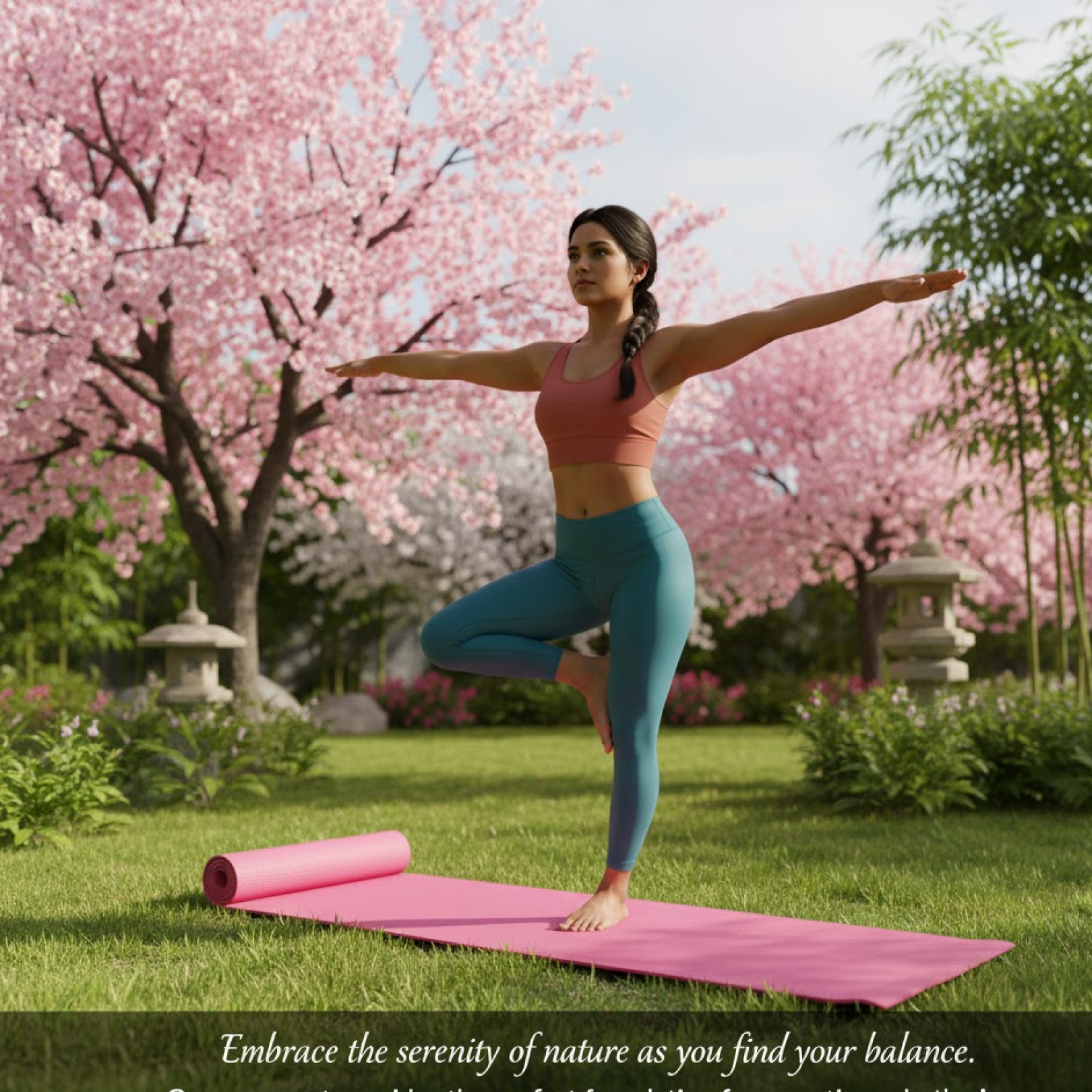 Yoga mat being used in hot yoga session