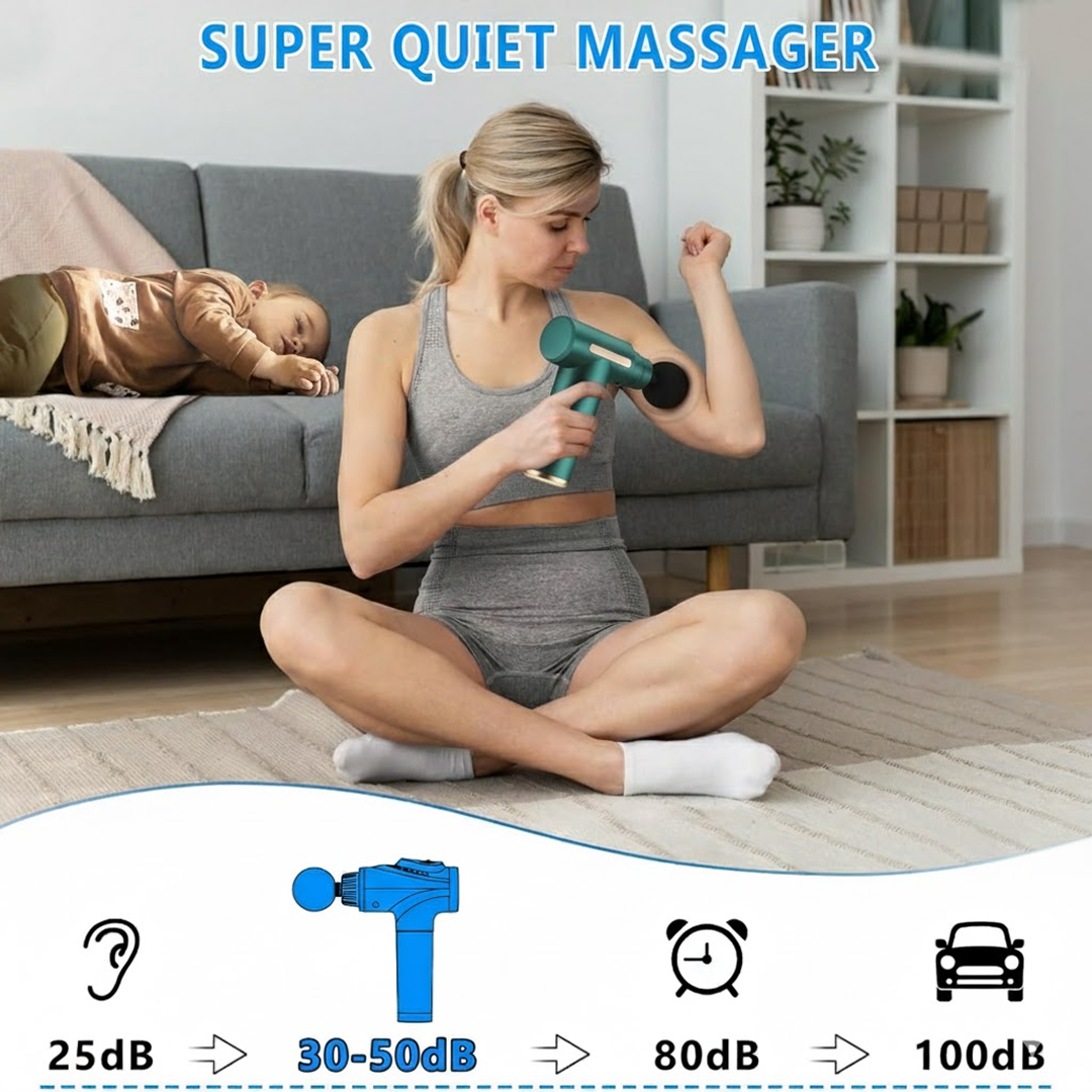 DeoDap Deep Tissue Percussion Body Massage Machine For Pain Relief - scale and size reference