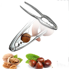 Luxury stainless steel nut cracker, front view