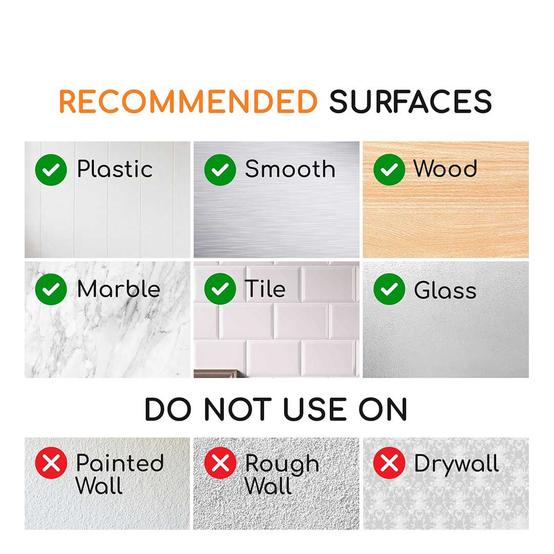 Transparent Rubber Vacuum Suction Hooks for Bathroom & Kitchen