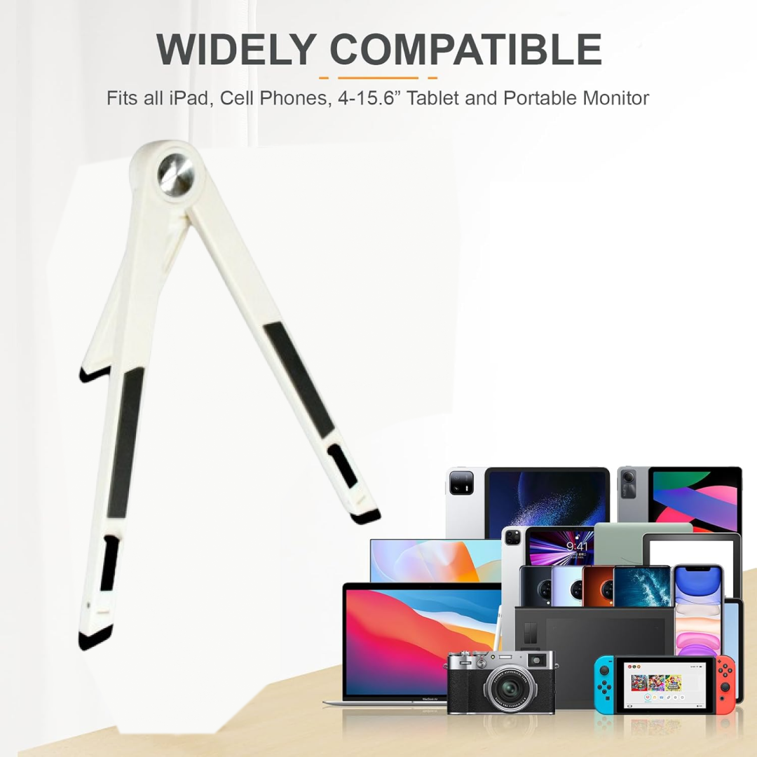 Slim tablet mobile stand scaffold front view