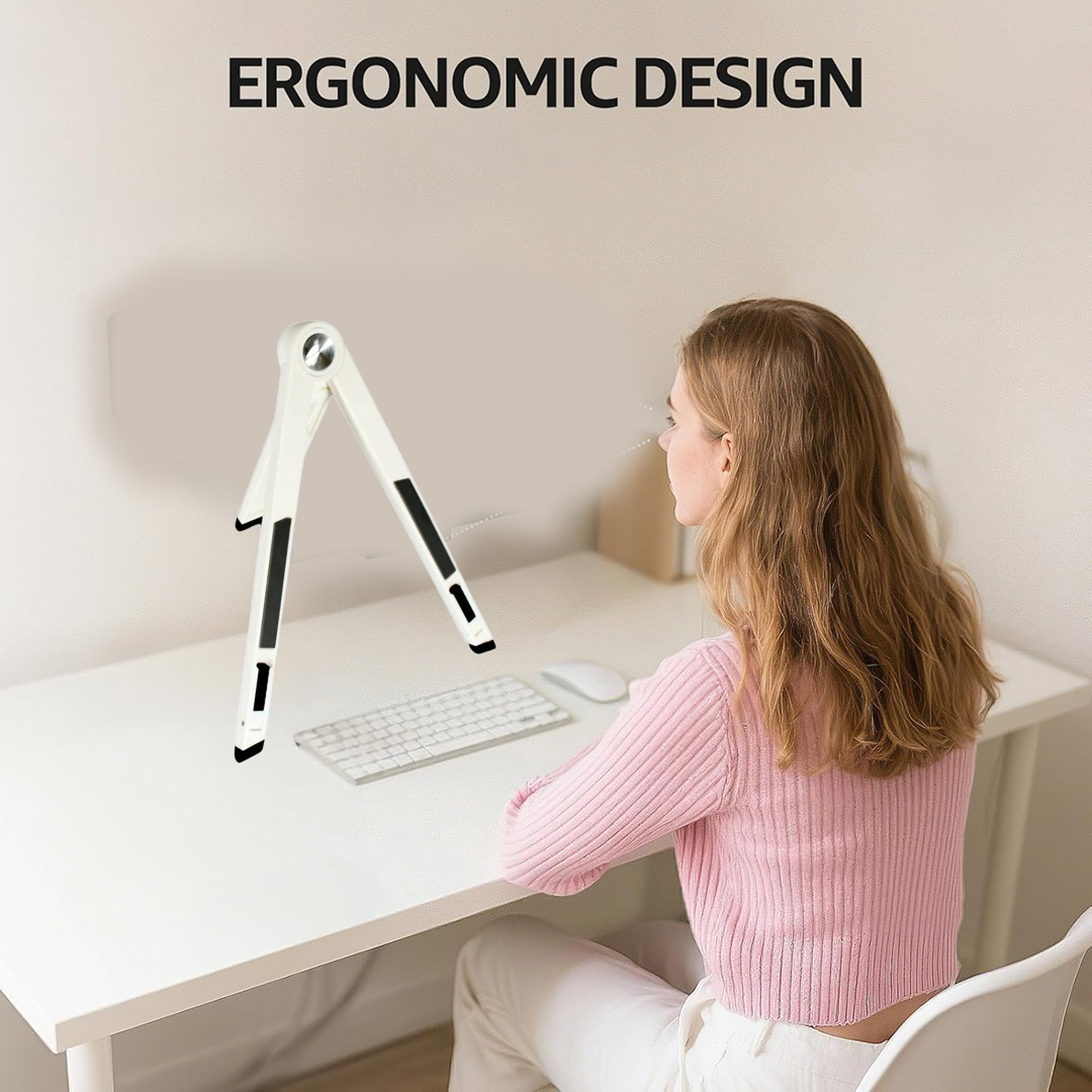 Folded tablet stand scaffold portable size