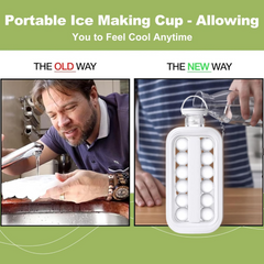 Ice tray folding mechanism
