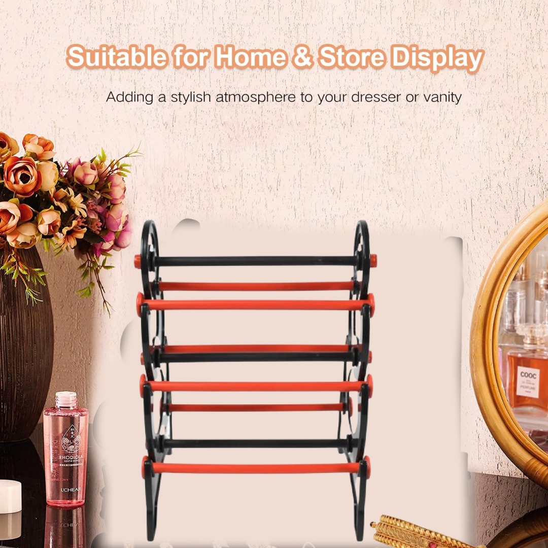 3-step bangle stand organizer for display and home storage â€“ stylish jewellery holder India