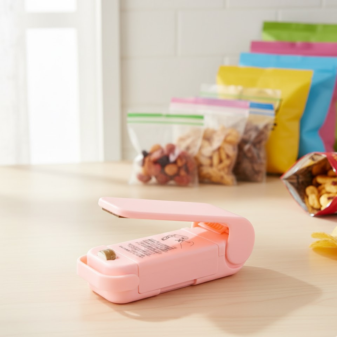 Mini Plastic Bag Sealer packaging shot