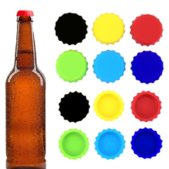 Set of silicone beer saver caps