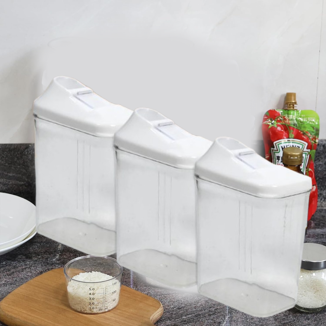 Storage jar with flour dosing example