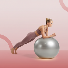 75CM stability gym ball deflated with foot pump ready for inflation