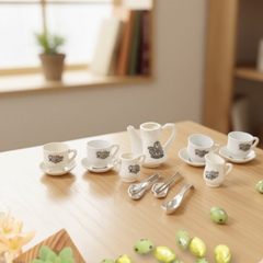 Plastic miniature coffee pot & sugar bowl from the kids' kitchen set