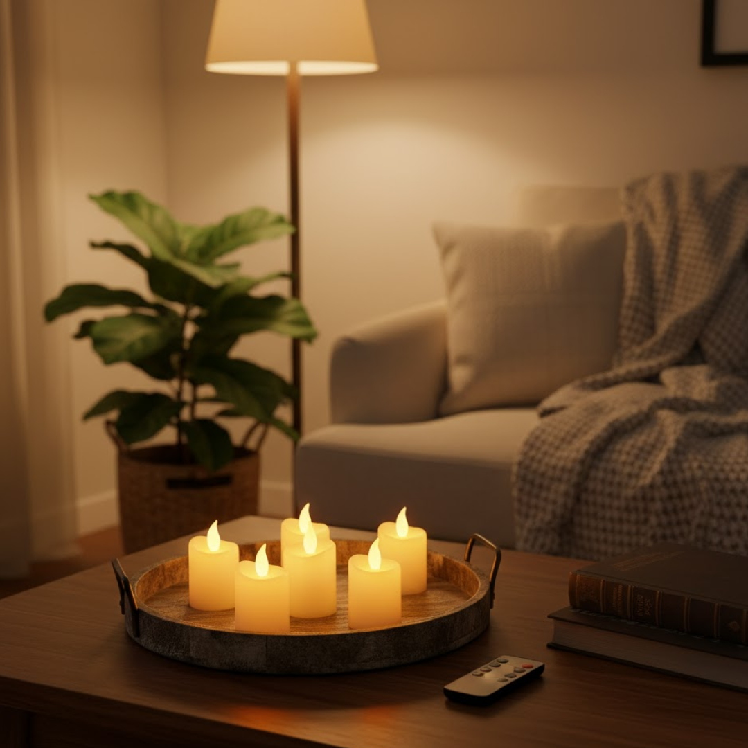 LED Flameless Candle Light Set Front View