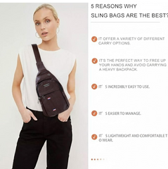 DeoDap Waterproof Anti Theft Cross-body fanny pack - packaging shot