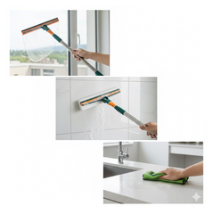 Bendable head feature of 3-in-1 Glass Wiper