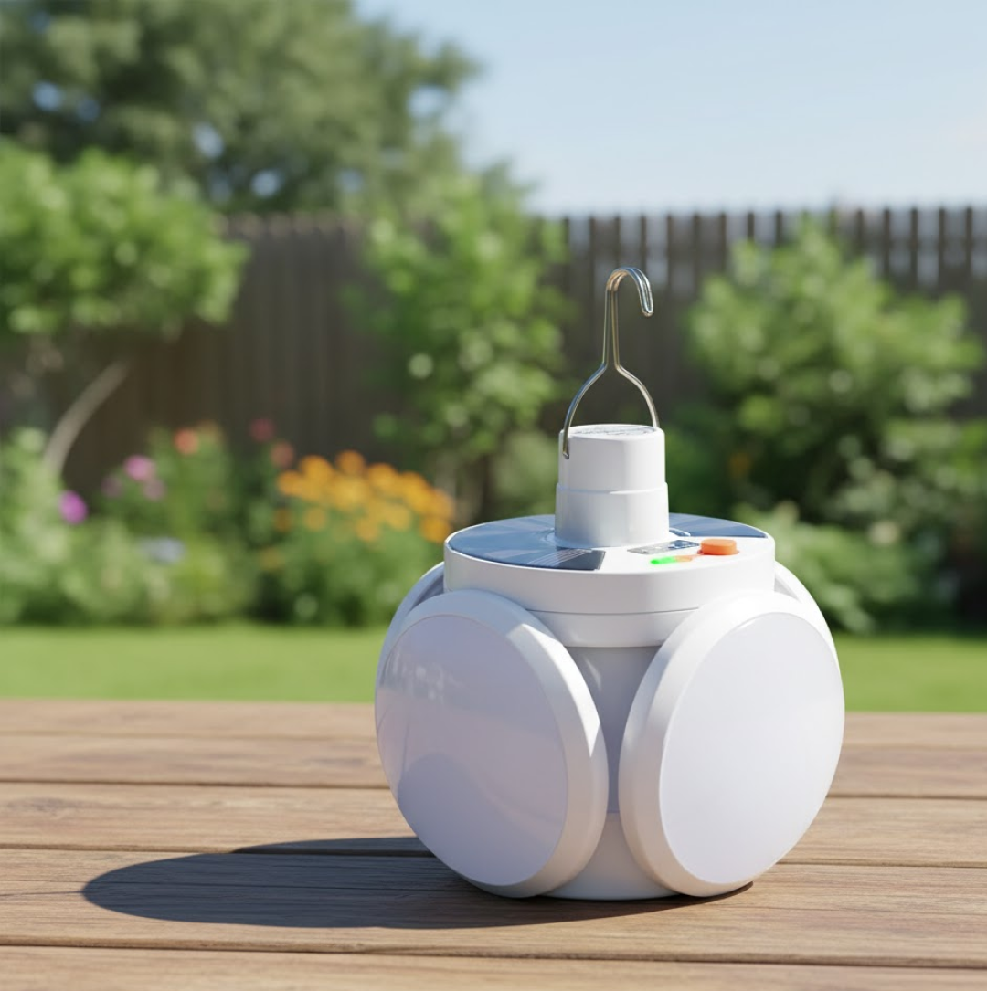 Solar Multi-Functional Emergency LED Light front view