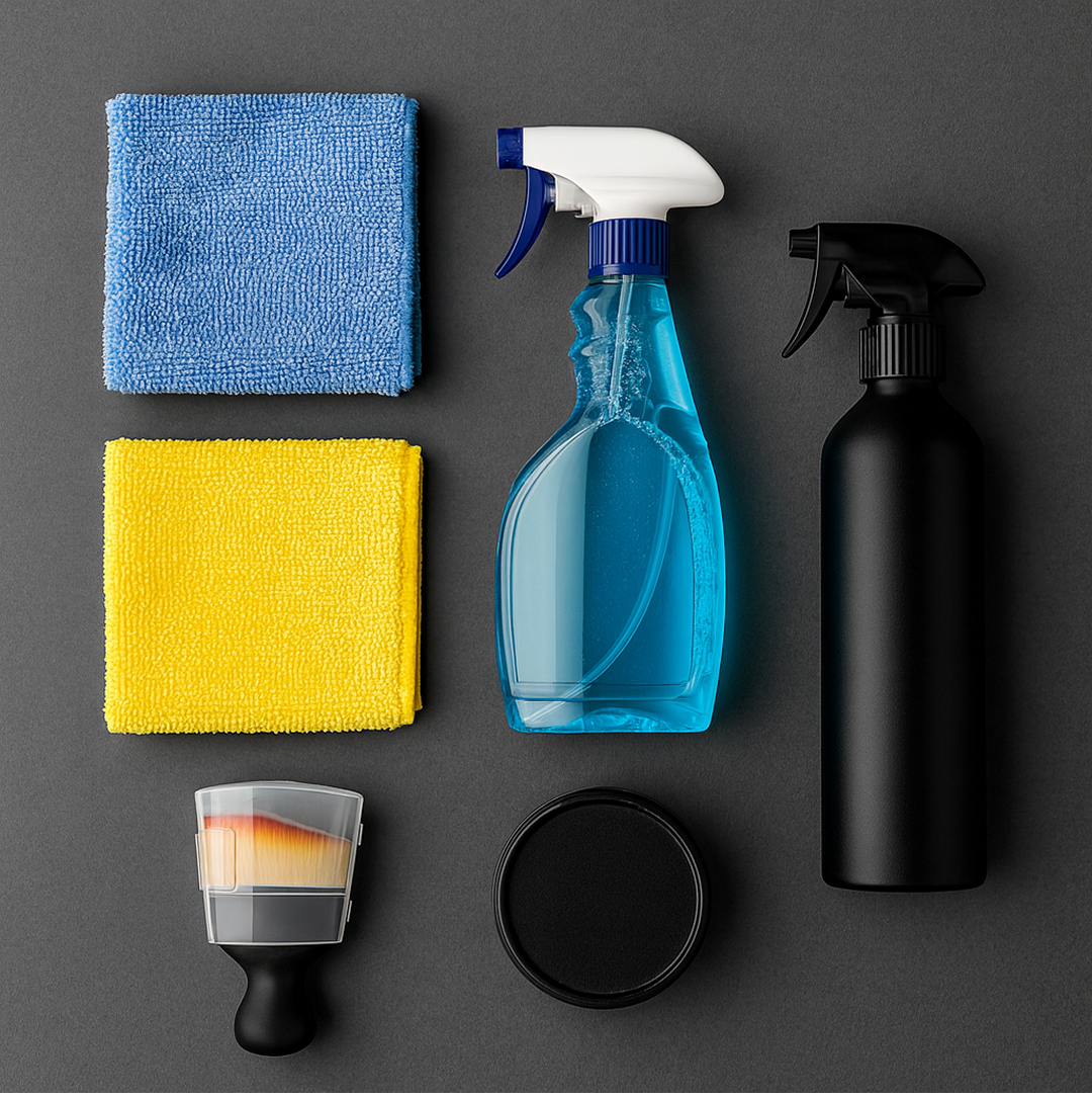 Flexible soft bristles on car cleaning brush