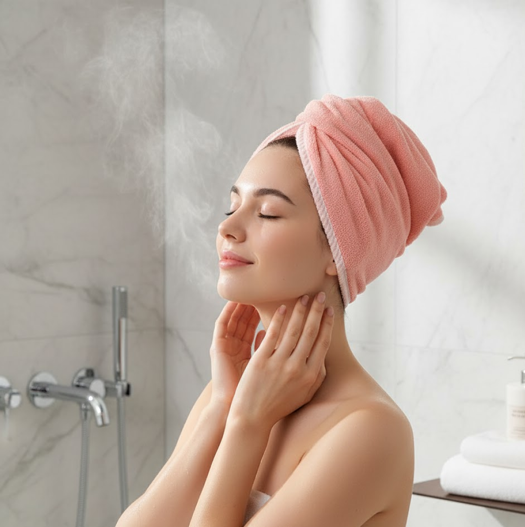 DeoDap Hair Drying Magic Hair Cap Towel - lifestyle