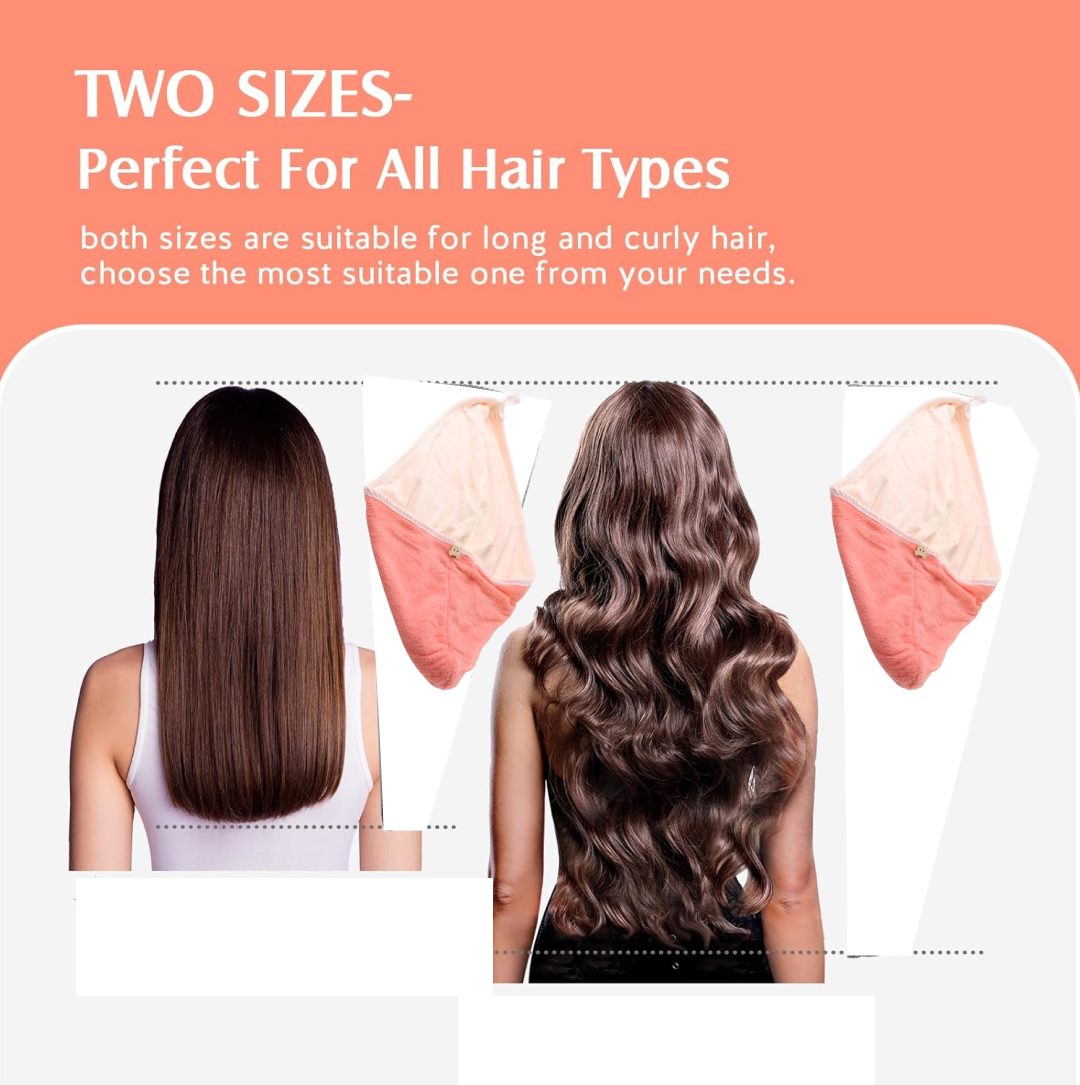 DeoDap Hair Drying Magic Hair Cap Towel - feature