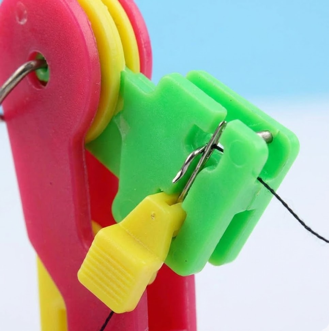 Side view of Automatic Needle Threading Device