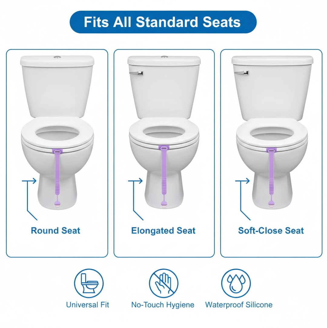 Silicone toilet seat lifter band product packaging