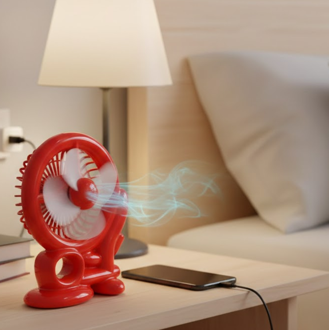 Rechargeable mini desk fan
