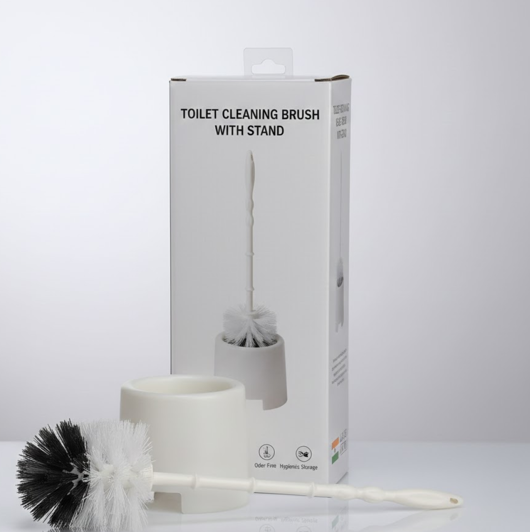 Cleaning performance illustration of toilet brush