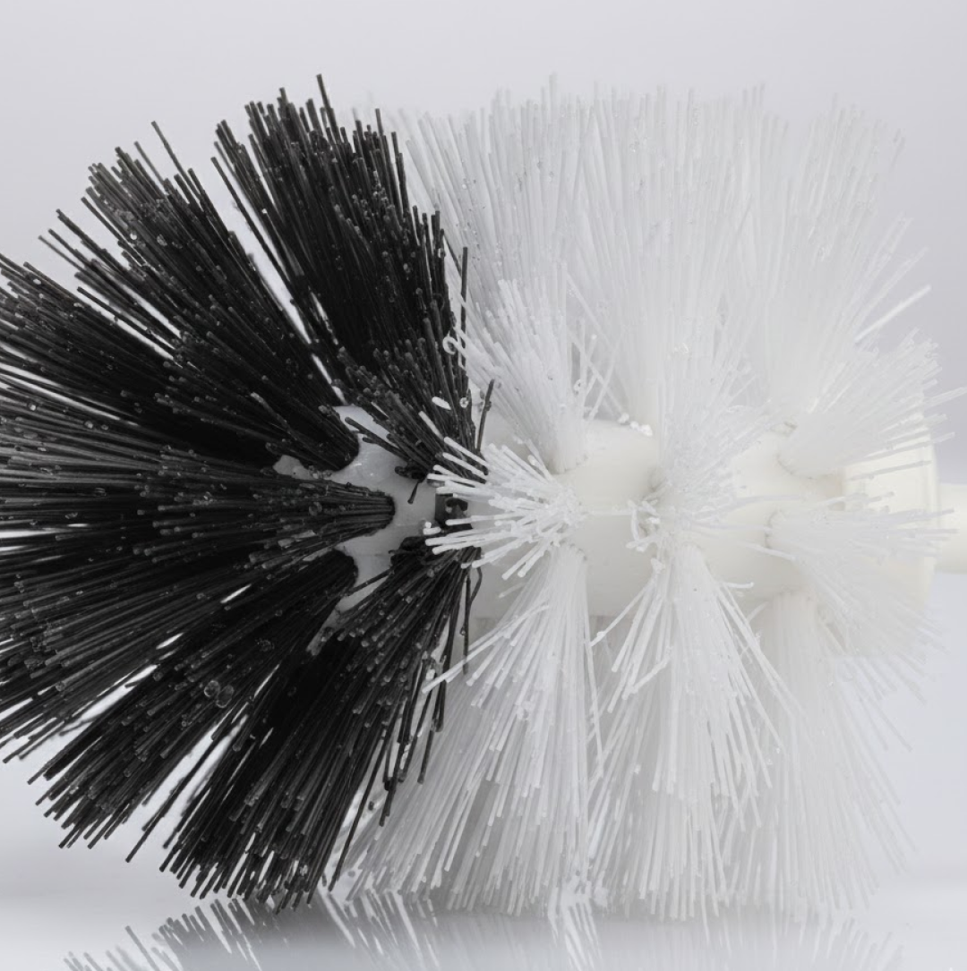 Instructions for cleaning with toilet brush