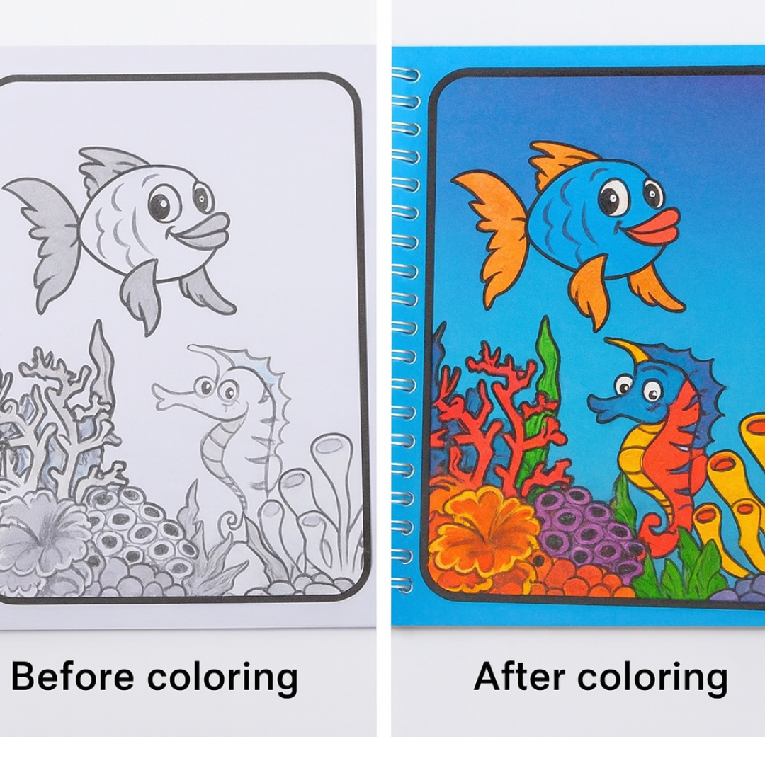 Magic Water Quick Dry Coloring Book additional image