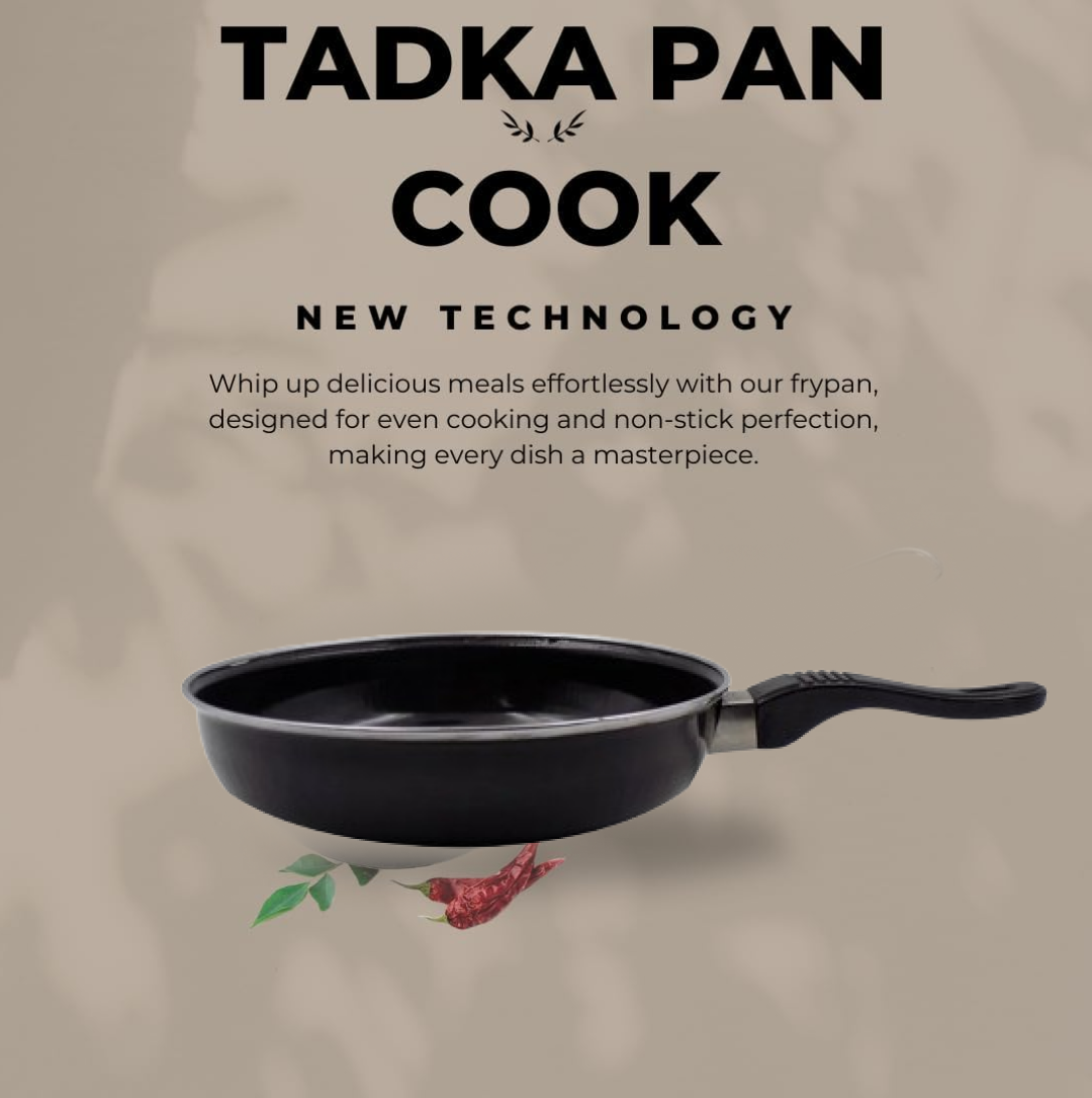 Fry pan features and benefits illustration