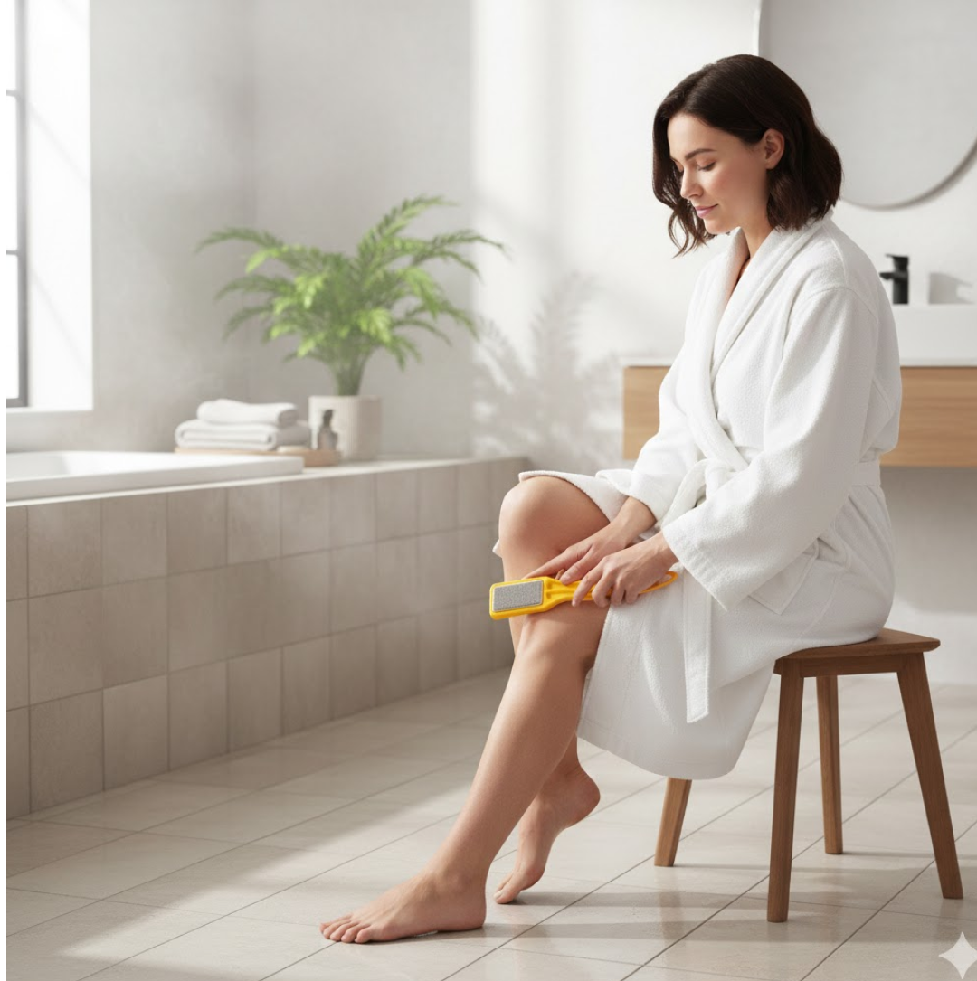 Foot scrubber step-by-step usage guide