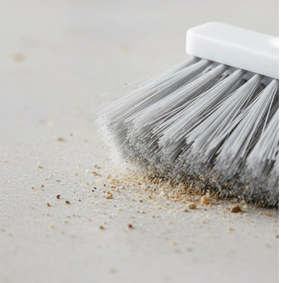 Detailed illustration of brush bristles