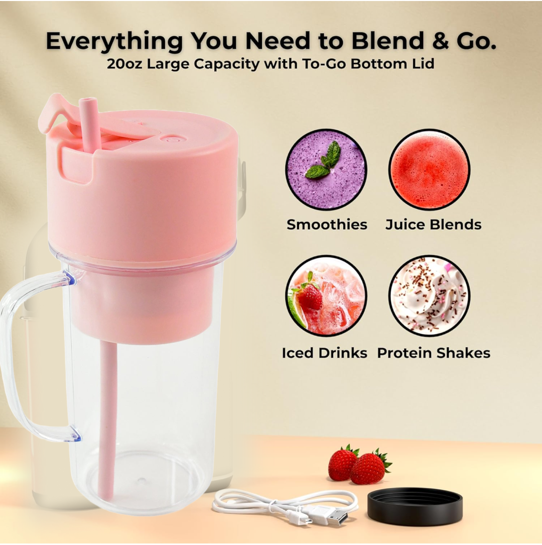 Portable juicer cup with magnetic safety switch