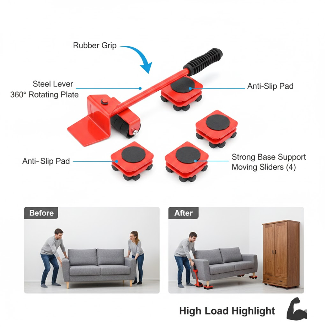Furniture lifter tool detailed component view.